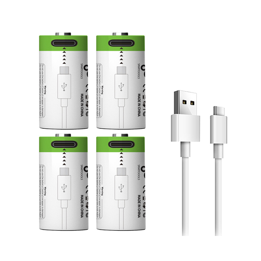 Smartoools 4Pcs 3.7V 300Mah Cr2 Rechargeable Li-Ion Battery For Digital Camera Gps Security Medical Equipment 6914270586079