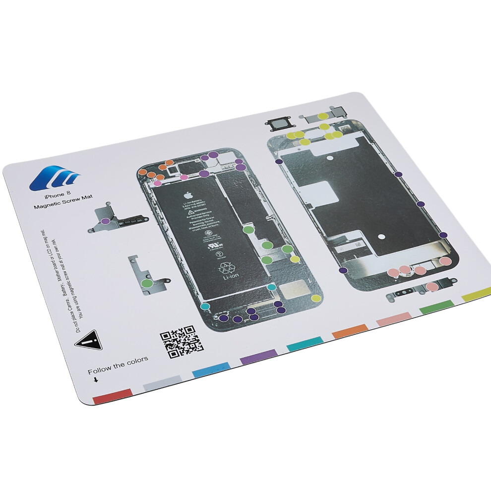 Kaigexin Magnetic Screw Mat For Iphone 8 4.7 Inch Guide Screw Pad Keeper Chart Mat Memory Patch 6914275426998
