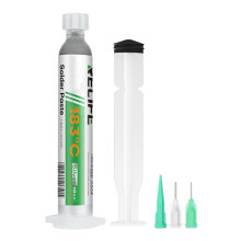 RELIFE HW21S 10CC/183-Degree Medium Temperature Solder Paste Syringe Design for Soldering (Containing Leaded Silver)