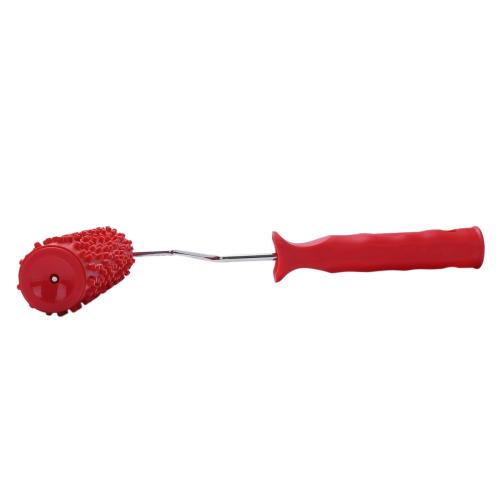 7inch Embossed Raindrop Painting Roller with Plastic Handle for Wall Decoration 2