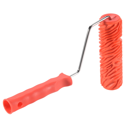 7Inch Embossed Stripe Painting Roller with Handle for Wall Decoration 1