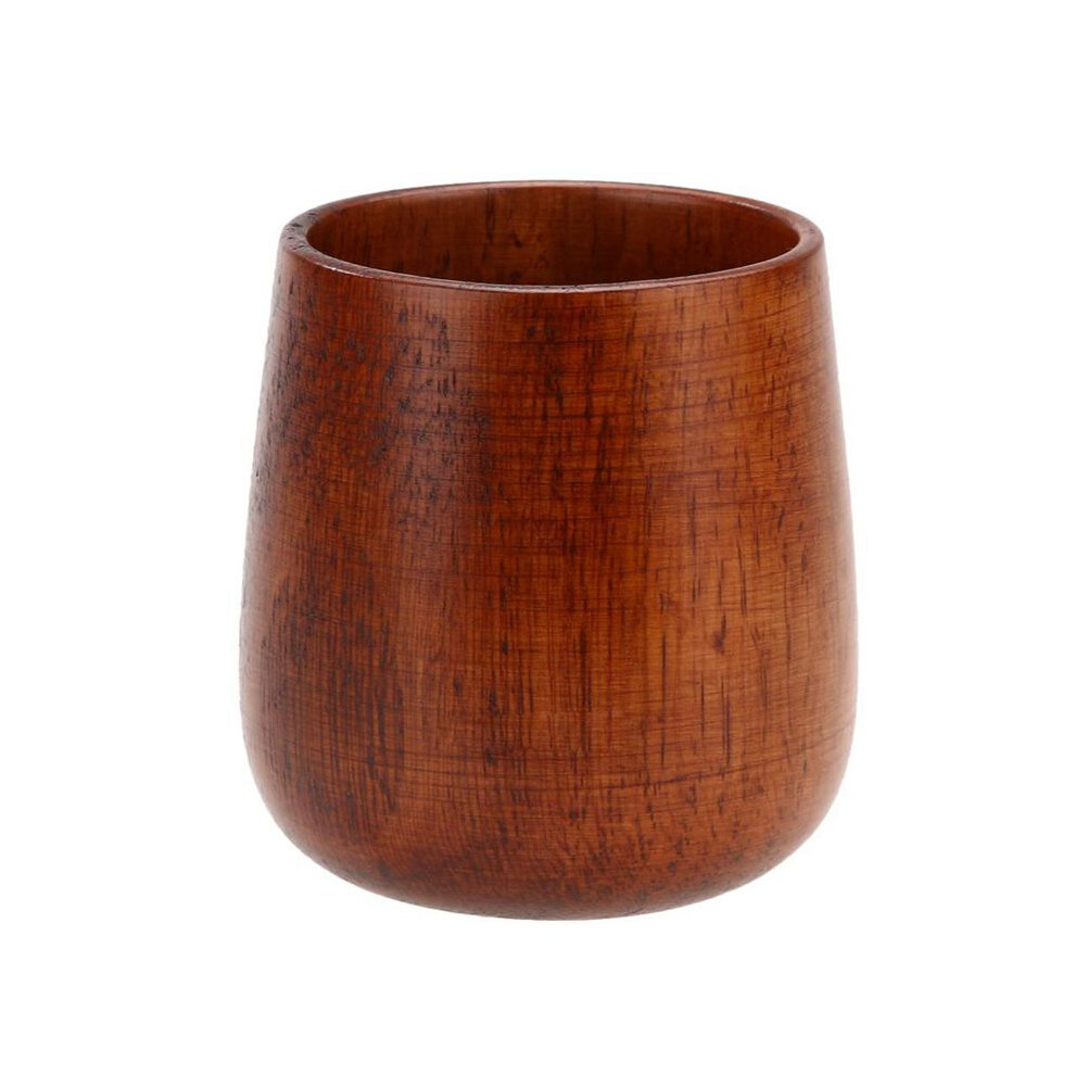 Exogio Primitive Handmade Natural Wood Wooden Cup Breakfast Beer Milk Tea Mug
