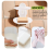 Portasapone doppio con ventosa forte per doccia e bagno (bianco) 5