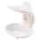 Portasapone doppio con ventosa forte per doccia e bagno (bianco) 11
