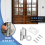 Home Security Spring Slide Bolt Window Door Automatic Latch Lock Self Closing 7