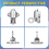 Home Security Spring Slide Bolt Window Door Automatic Latch Lock Self Closing 9