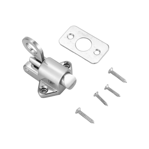 Home Security Spring Slide Bolt Window Door Automatic Latch Lock Self Closing 1