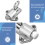 Home Security Spring Slide Bolt Window Door Automatic Latch Lock Self Closing 5