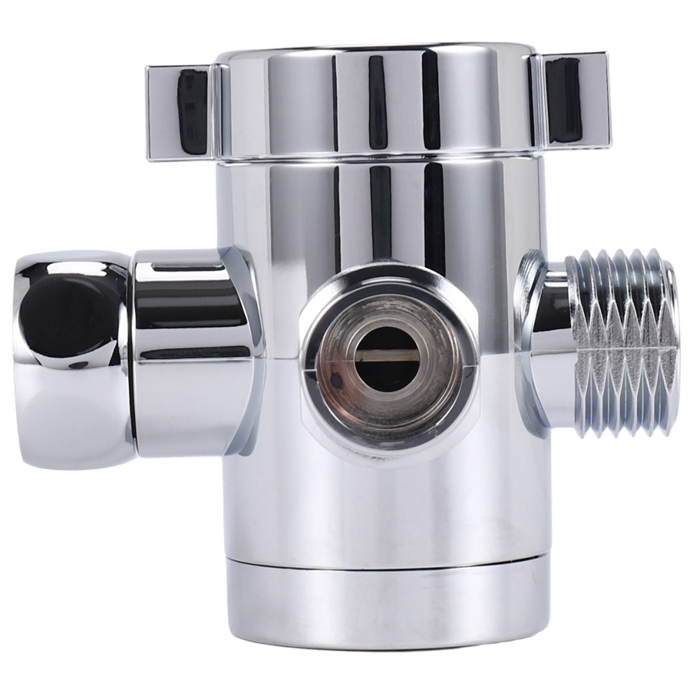 1/2 Inch 3 Way T-Adapter Toilet Bidet Bath Shower Head Arm Mounted Diverter Valve 4853021727496
