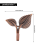 2 x Iron Leaf Shaped Curtain Tie backs Holders Wall Hooks Home Decor, Red Bronze 9