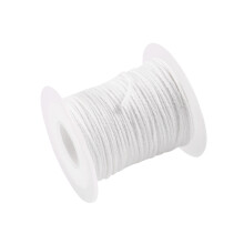 Mèche de bougie, bobine de lampe ronde plate - 61 M, pour la fabrication de bougies