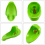 1 x Fun Pot Children Frog-shaped urinal (green) 8