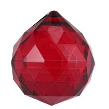 Prismes en boule de cristal rouge de 30 mm