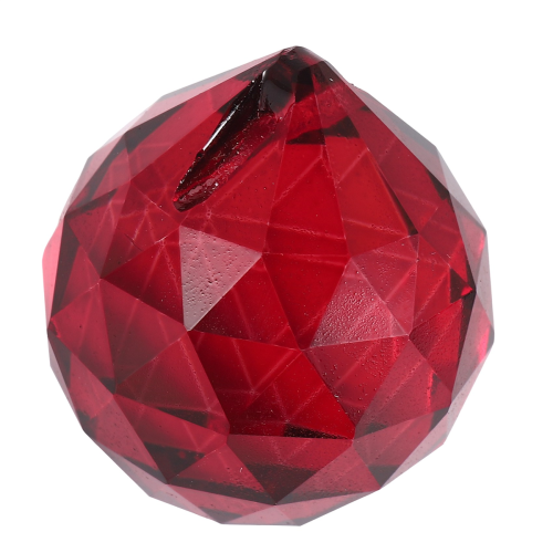 30mm Red Crystal Ball Prisms 2