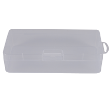 Boîte à bijoux rectangulaire en plastique transparent, 18 cm x 8,5 cm x 4,5 cm