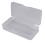 Estuche rectangular de plástico transparente para joyería, 18 cm x 8,5 cm x 4,5 cm 2