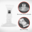 2 PCS 47mm Clear Plastic Wall Suction Cup Clip Clamp 7