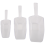 3 Piece Pallet Ice Scraper Shape Plastic Scoop - Transparent 2