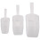 3 Piece Pallet Ice Scraper Shape Plastic Scoop - Transparent 11