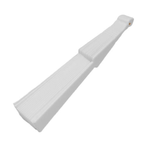Plastic Fabric Hand Foldable Fan for Ladies Men White 1