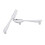 3 pcs Silver Kitchen cabinet Drawer Pull handles Knobs (Knife fork spoon) 8