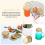 24 Packs Jar Lids Regular Mouth Leak Proof Secure Storage Solid Caps (Gold) 6