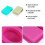 Silicone Soap Mold for Making 3D 6 Forms Oval Rectangle Mould Handmade Craft Flowers Bathroom Kitchen 6