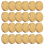 24 Packs Jar Lids Regular Mouth Leak Proof Secure Storage Solid Caps (Gold) 9