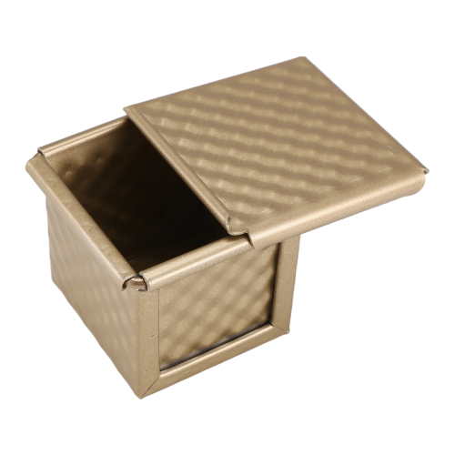 Square Loaf Pan with Lid Toast Mold Bread Pullman Cover Non-Stick Mini Water Cube Box 2