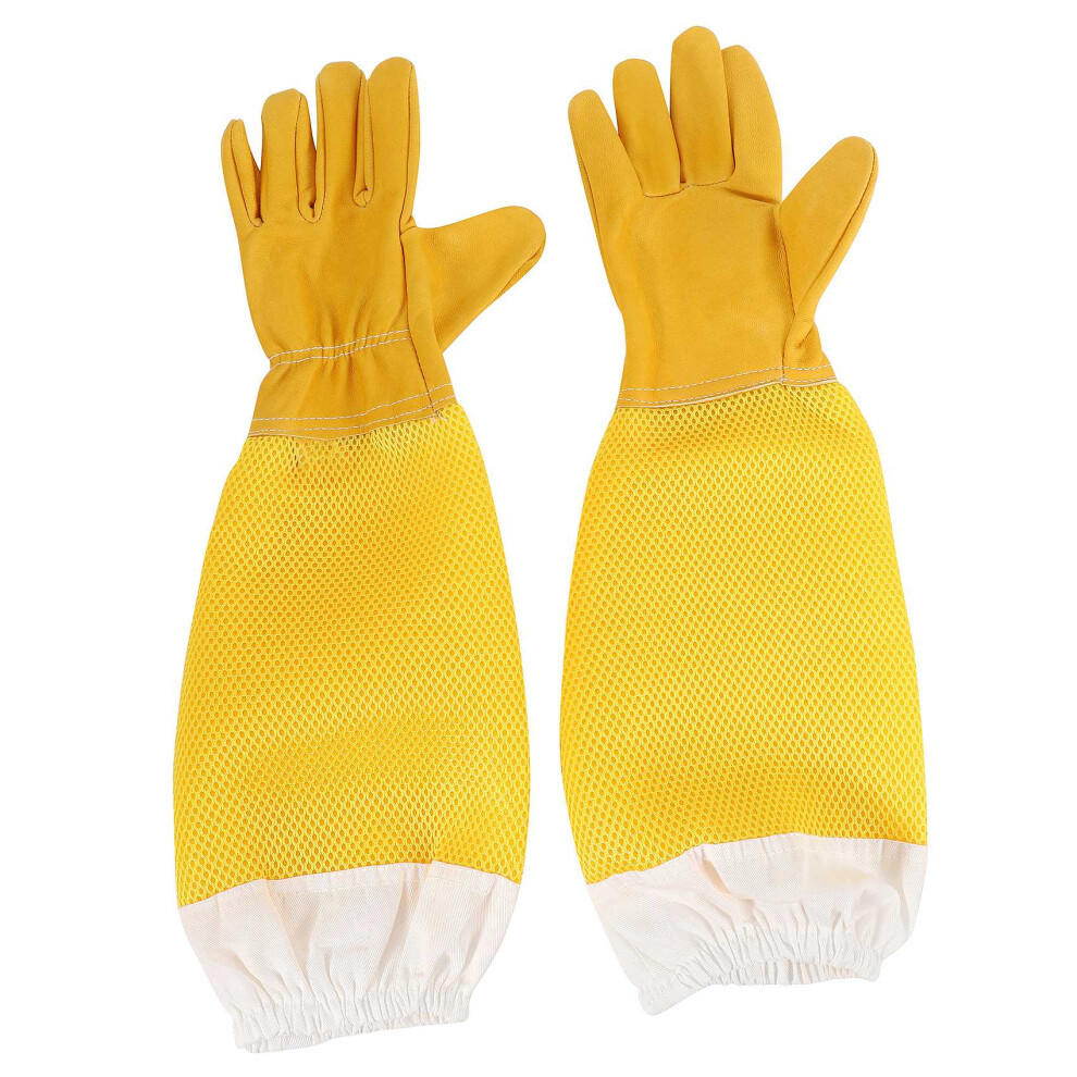 Exogio Beekeeping Gloves Goatskin Bee Keeping With Vented Beekeeper Long Sleeves