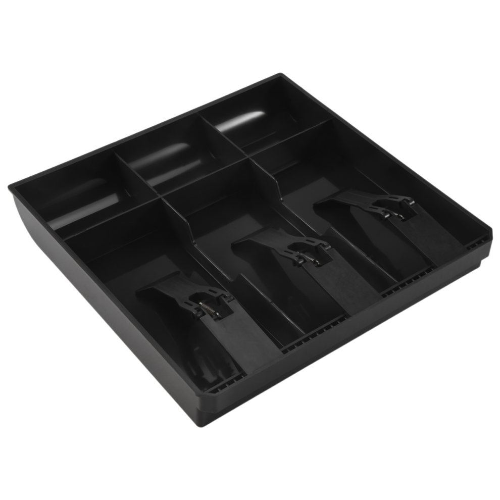 Money Cash Coin Register Insert Tray Replacement Cashier Drawer Storage Box Classify Store Black Exogio