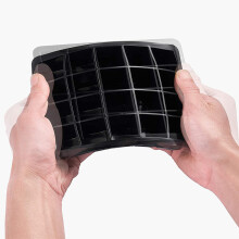 Bandejas de Cubitos de Hielo de Silicona Cubo Pequeño de Bandeja de Hielo de 1 Pulgada, Molde de Cubitos de Hielo Cuadrado de 40 Cavidades para