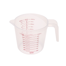 Taza medidora de 1000 ml, herramienta para hornear, cocina, plástico de alta calidad con escala