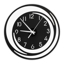 Decorazione della stanza Orologio da parete in acrilico Modelli esplosivi Stile nordico minimalista Trasparente