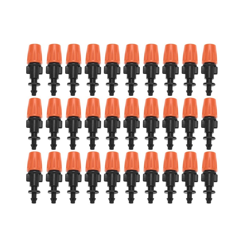 Exogio 50 Pcs Drip Irrigation Nozzle, Water Adjustable In 2 Modes: Mist And Column