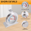 Refrigerator Freezer Thermometer Series Large Dial Temperature for 7