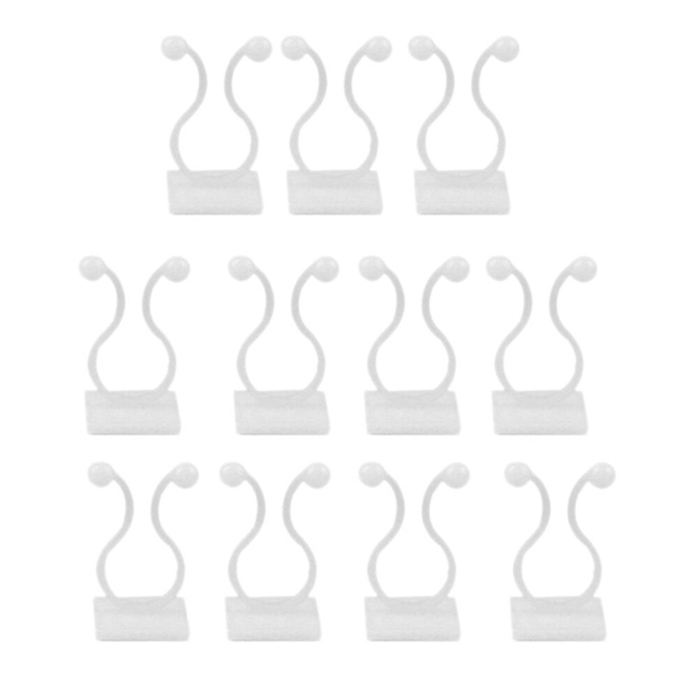 Exogio 50Pcs Wall Vines Fixture Plant Climbing Clips, For Home Garden Sticky Hook Middle