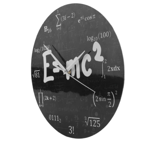 of Relativity Math Formula Wall Clock Scientist Physics Teacher Gift School Classroom Decor 2