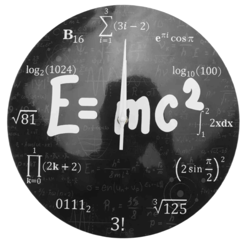 of Relativity Math Formula Wall Clock Scientist Physics Teacher Gift School Classroom Decor 1