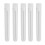 100Pcs Clear Plastic Test Tubes with White Screw Caps Sample Containers Bottles Push 12X75mm 4
