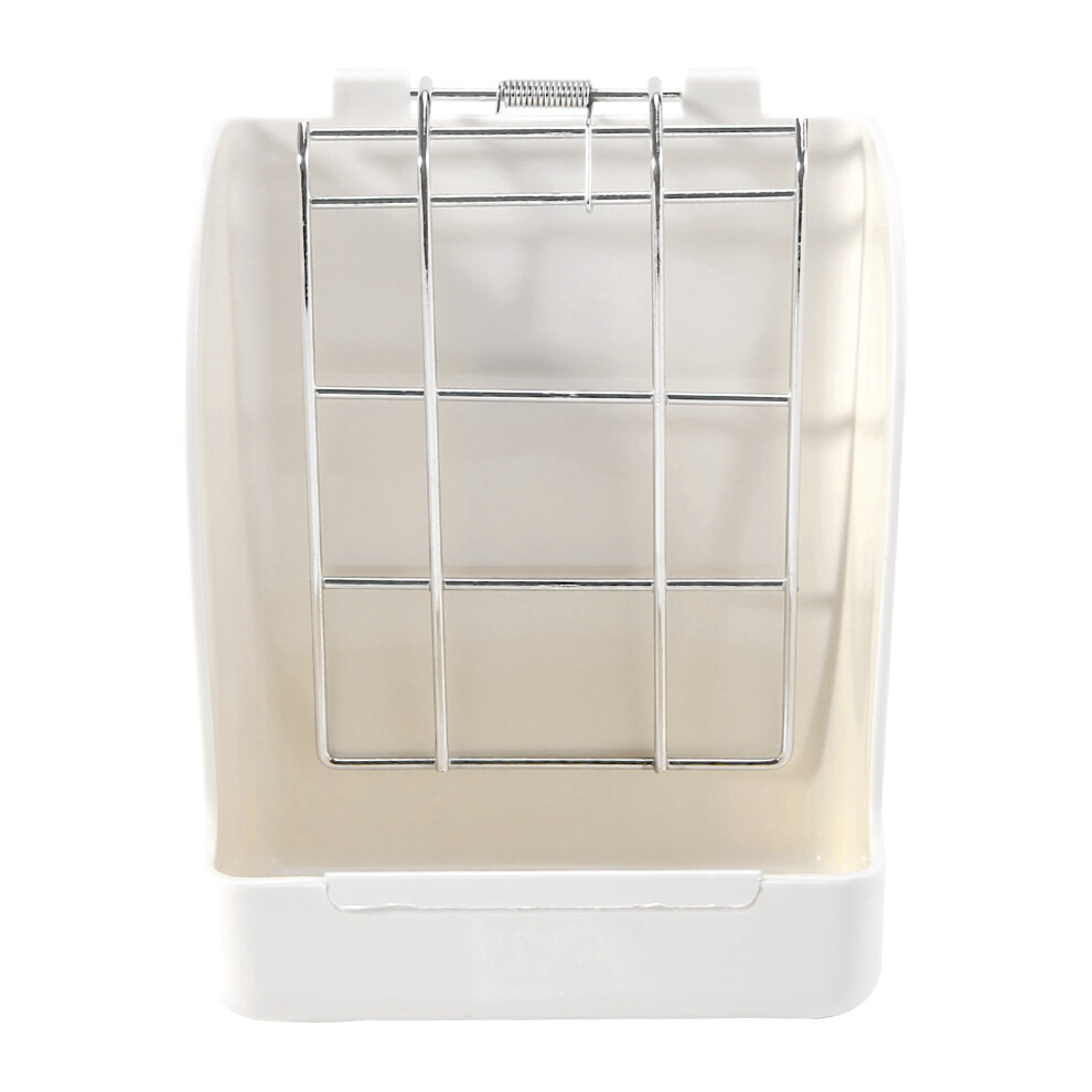 Exogio Grass Frame Hay Feeder Manger Rack For Guinea Pig Fixed Flip-Up Holder Basket Small Pet