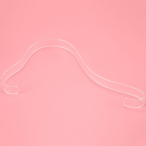 Espositore per scarpe da donna in plastica elastica trasparente da 10 pezzi 2