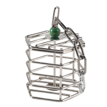 Pet Bird Parrot Squirrel Bold Stainless Steel Food Hanging Cage Foraging Toys Macaw Cockatoo Hunt Feeder Entertainment