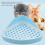 Bac à litière pour petits animaux, bac à litière d'angle pour hamster (bleu) 2