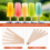 Lot de 200 bâtonnets de glace en bois de 114 mm de long 5