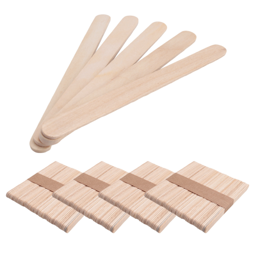 Lot de 200 bâtonnets de glace en bois de 114 mm de long