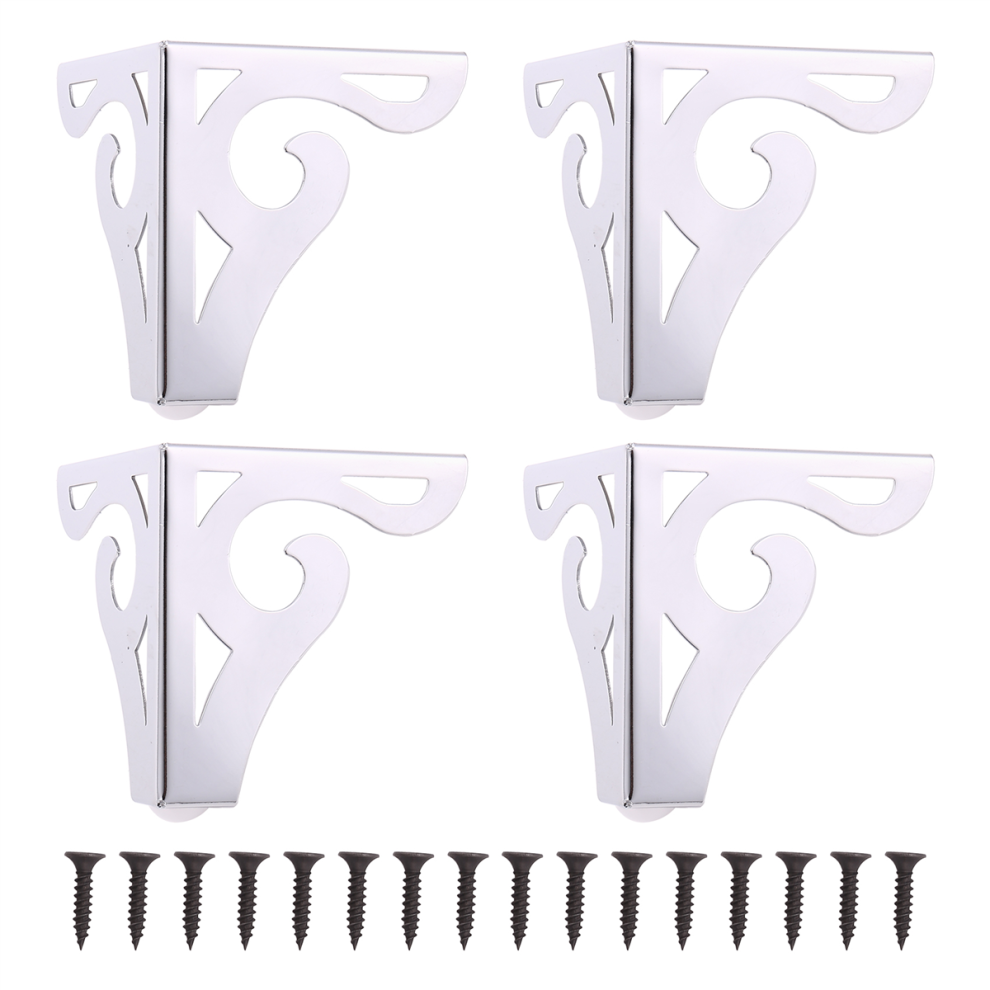 Photos - Other Furniture Hollow Out Modern Furniture Metal for Sofa Table Cabinet Cupboard Set of 4 (10CM)
