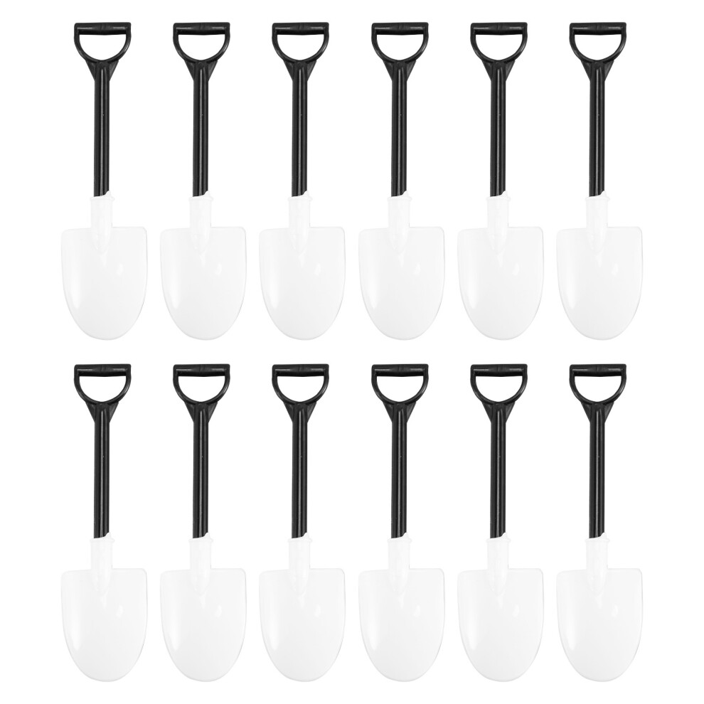 100Pcs Plastic Disposable Mini Shovel Spoon Potted Cake Ice Garden Party Cream Exogio