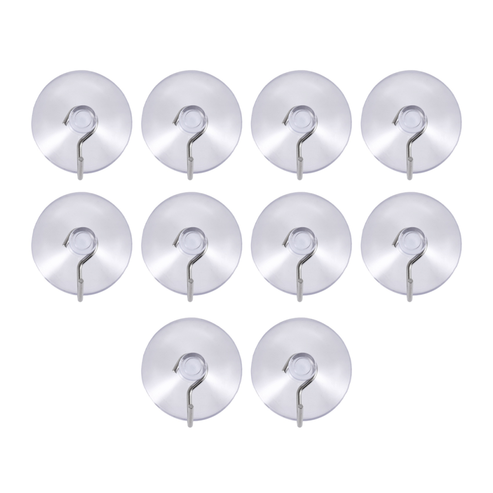 suction sucker window hooks clear wire hook 32MM ( pack of 10 )-image-OPC-PJSBFSM-NEW