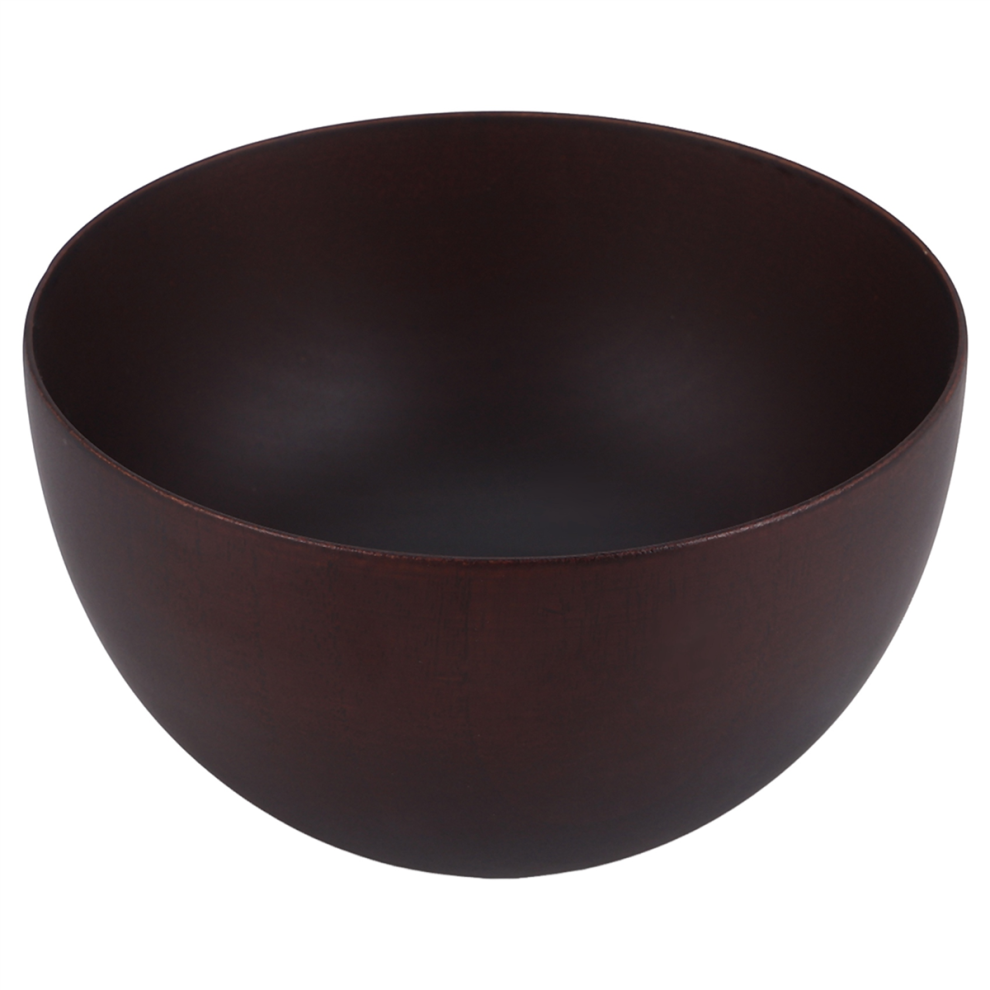 Japanese Style Wooden Bowls, Salad, Noodle, Fruits And Cereal Bowl Tableware, - Red/Brown Exogio